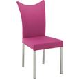 Stol Moon - roza, Moderno, kovina/leseni material (46/100/64cm) - Premium Living