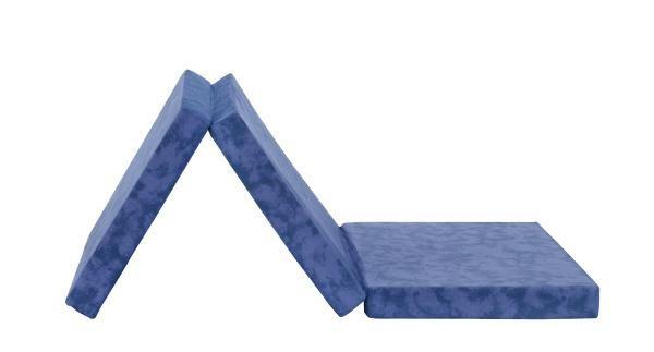 Összehajtható Matrac Kék Huzat Billy - kék, textil (80/190cm)