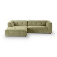 Ecksofa Tenso Grün - Schwarz/Grün, Basics, Holz/Kunststoff (161/292cm) - MID.YOU