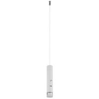 Led Viseća Svjetiljka Pelo - bijela/prozirno, Design, metal/plastika (38/120cm) - Globo