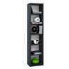 CD-Regal Elementa in Schwarz, B: 21 cm - Schwarz, Basics, Holzwerkstoff (21/97,4/20cm) - MID.YOU