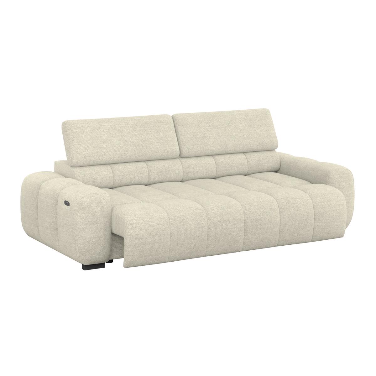 Velika Sofa Bull - crna/krem, Trend, tekstil/plastika (248cm) - Luca Bessoni