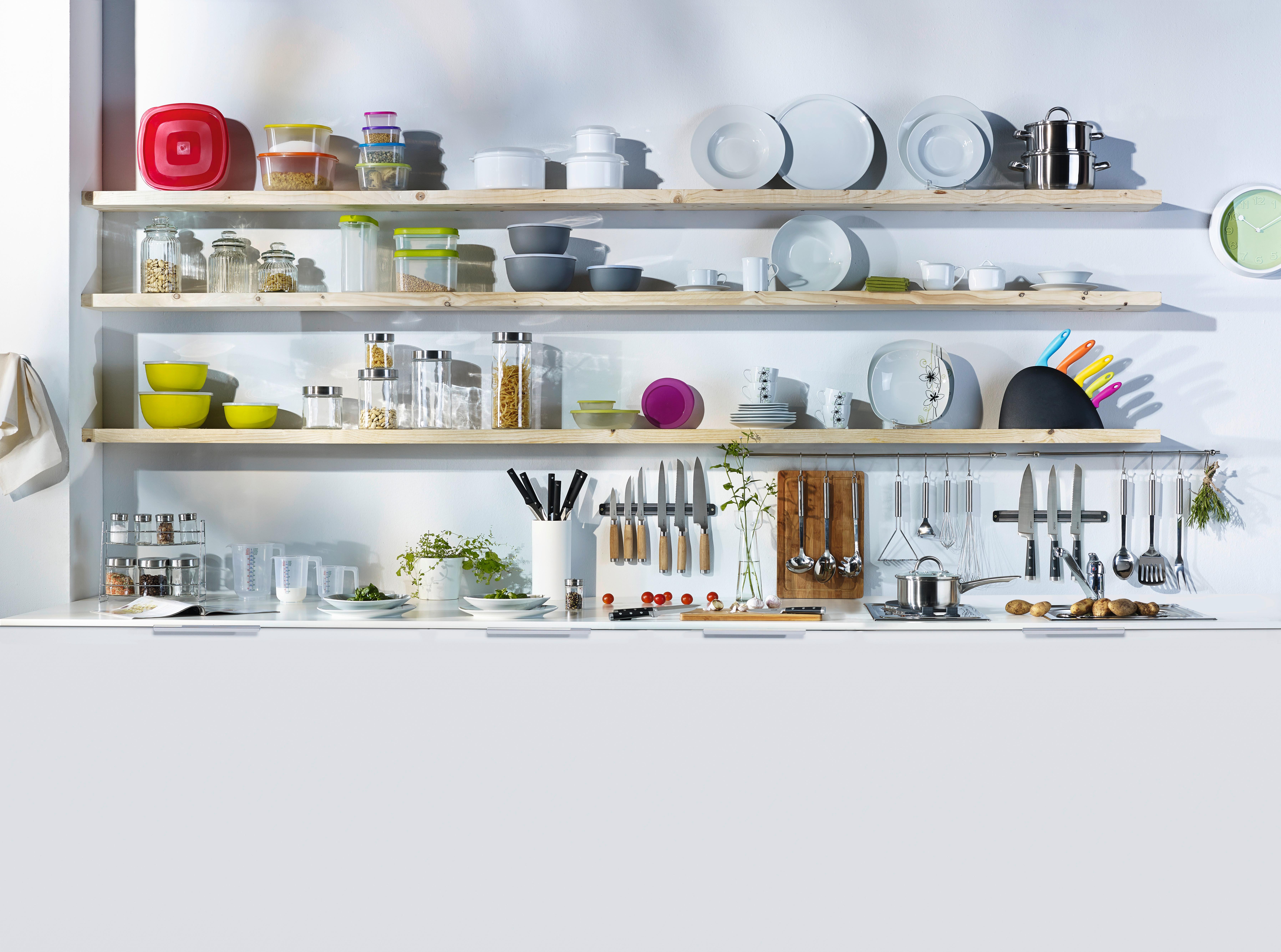 FÖRVARINGSBURK MAGNUS - 0,8L -AKT- - stålfärgad/klar, Modern, metall/glas (11,5/12cm) - Mömax