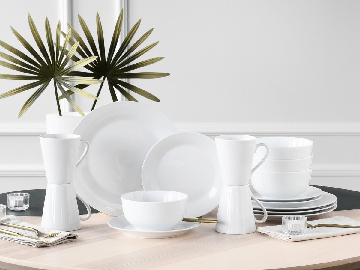 Kombinirani Servis Base, 16-Delni - bela, Basics, keramika - Creatable