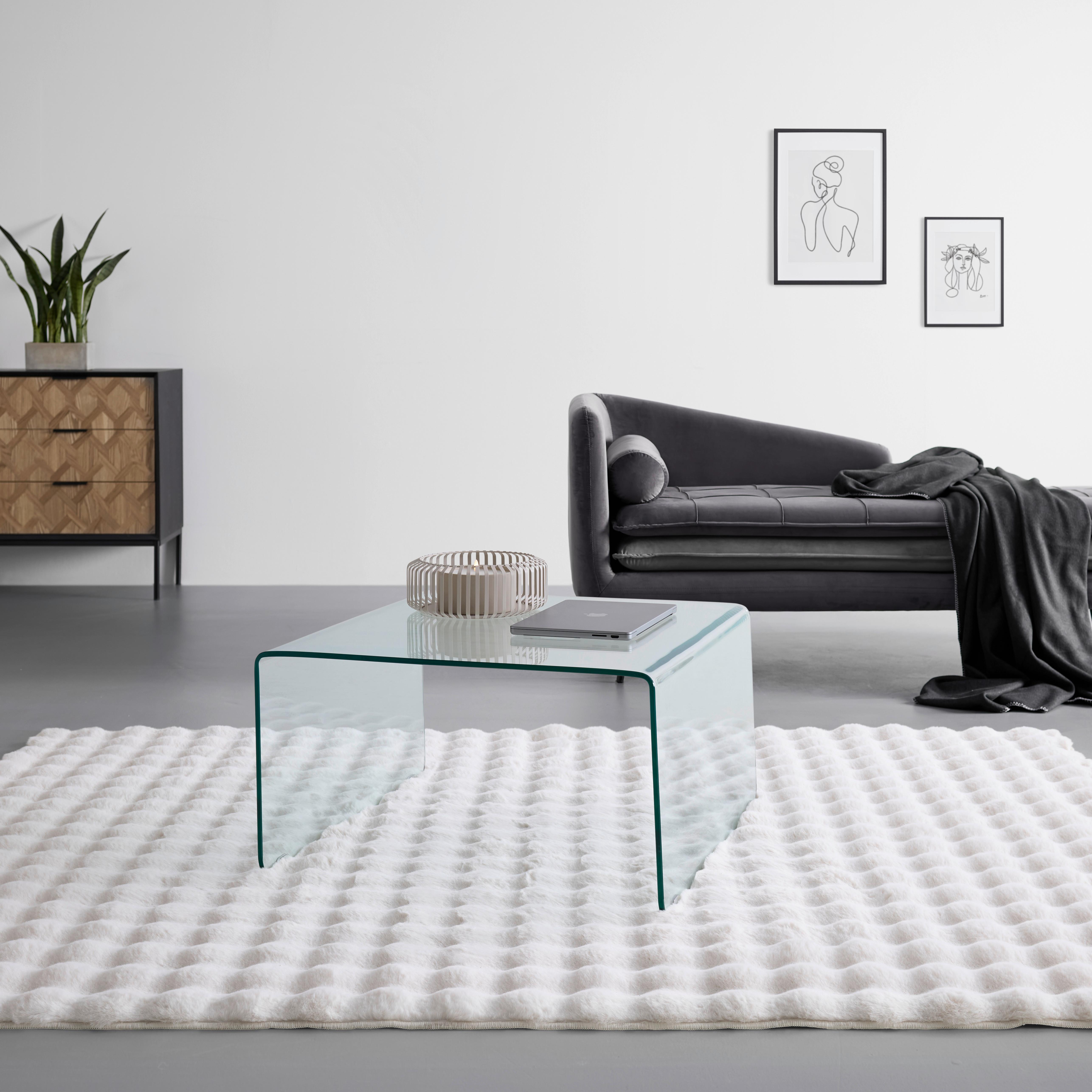 SOFFBORD WING - klar, Modern, glas (70/70/40cm) - Mömax