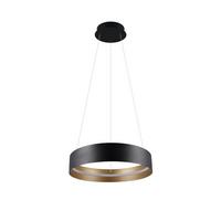 LAMPA WISZĄCA LED MR34461132 LOOP - czarny/kolor złoty, Design, metal (50/150cm) - Musterring