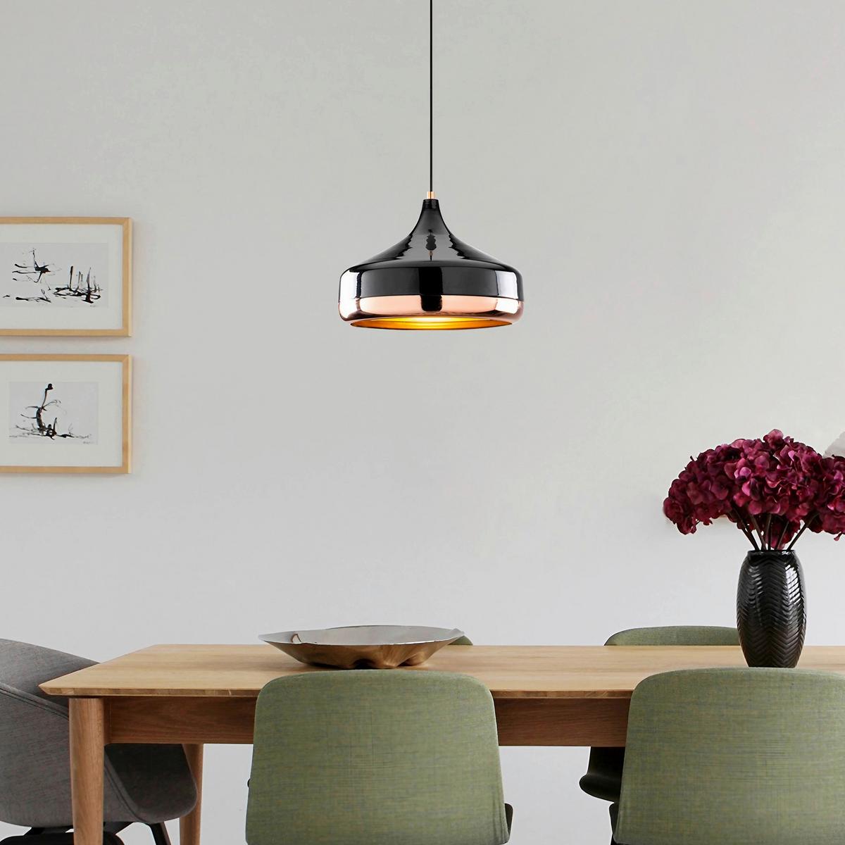 LAMPA WISZĄCA YILDO - 253-S - czarny/różowe złoto, Design, metal (36/122cm) - P & B