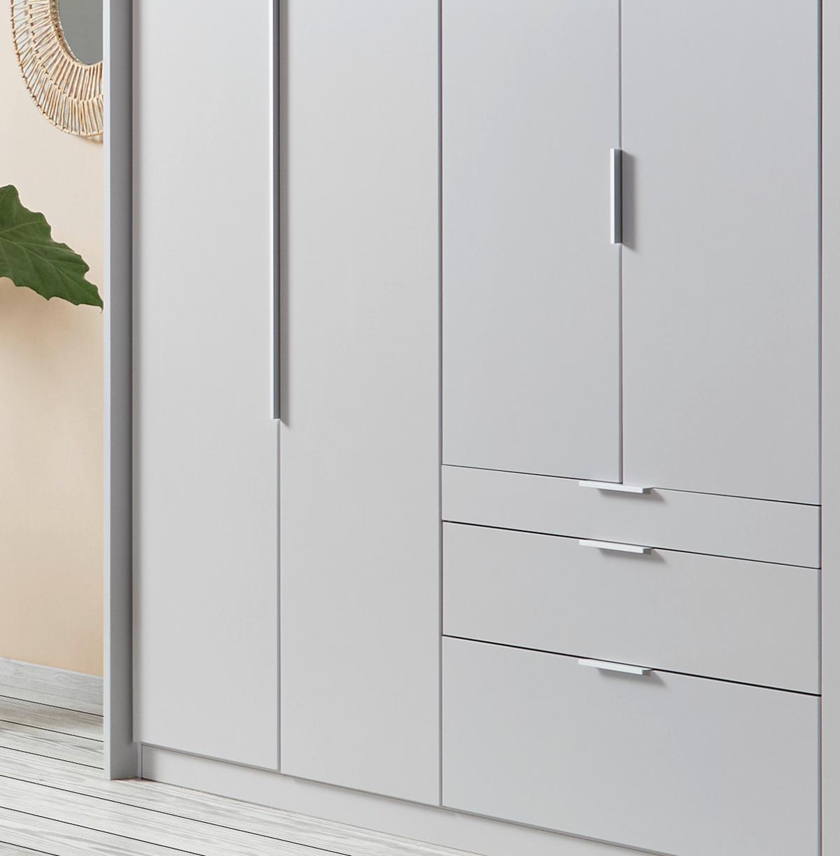 DULAP USI ROTATIVE ALABAMA - gri deschis, Modern, material pe bază de lemn (271/229/54cm) - Modern Living