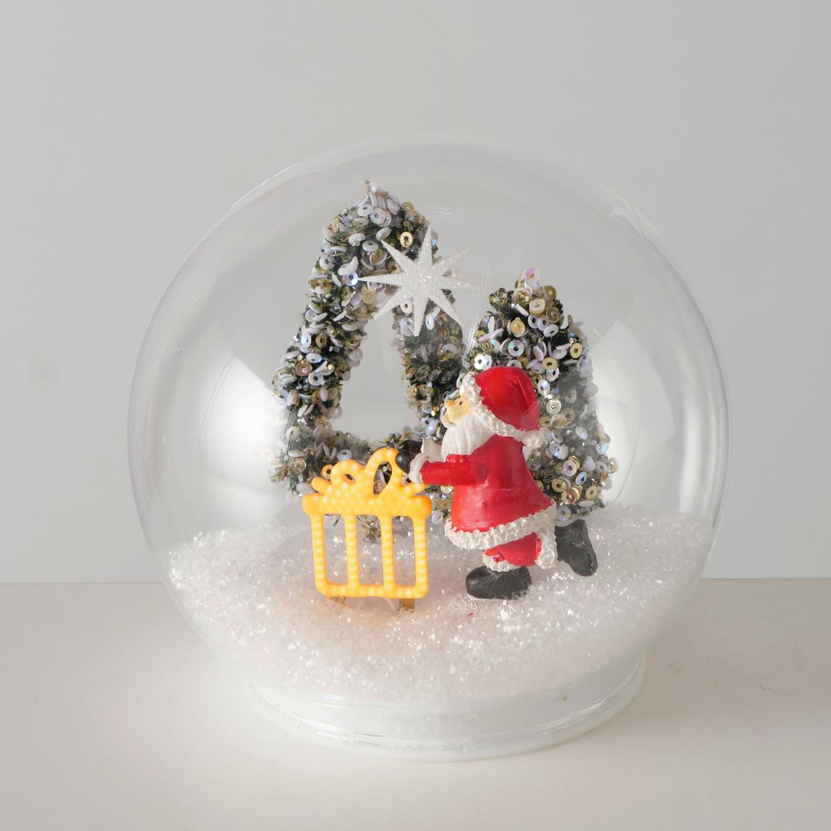 Schneekugel Froho I Multicolor Ø ca. 12cm - Multicolor, Basics, Glas/Kunststoff (12/11cm) - Mömax