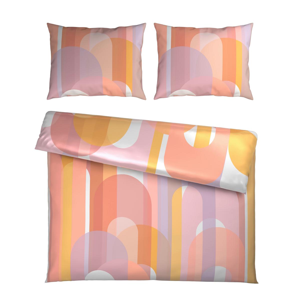 Posteljnina Maiko Xxl - roza/pastelno modra, Trendi, tekstil (200/200cm) - Mömax