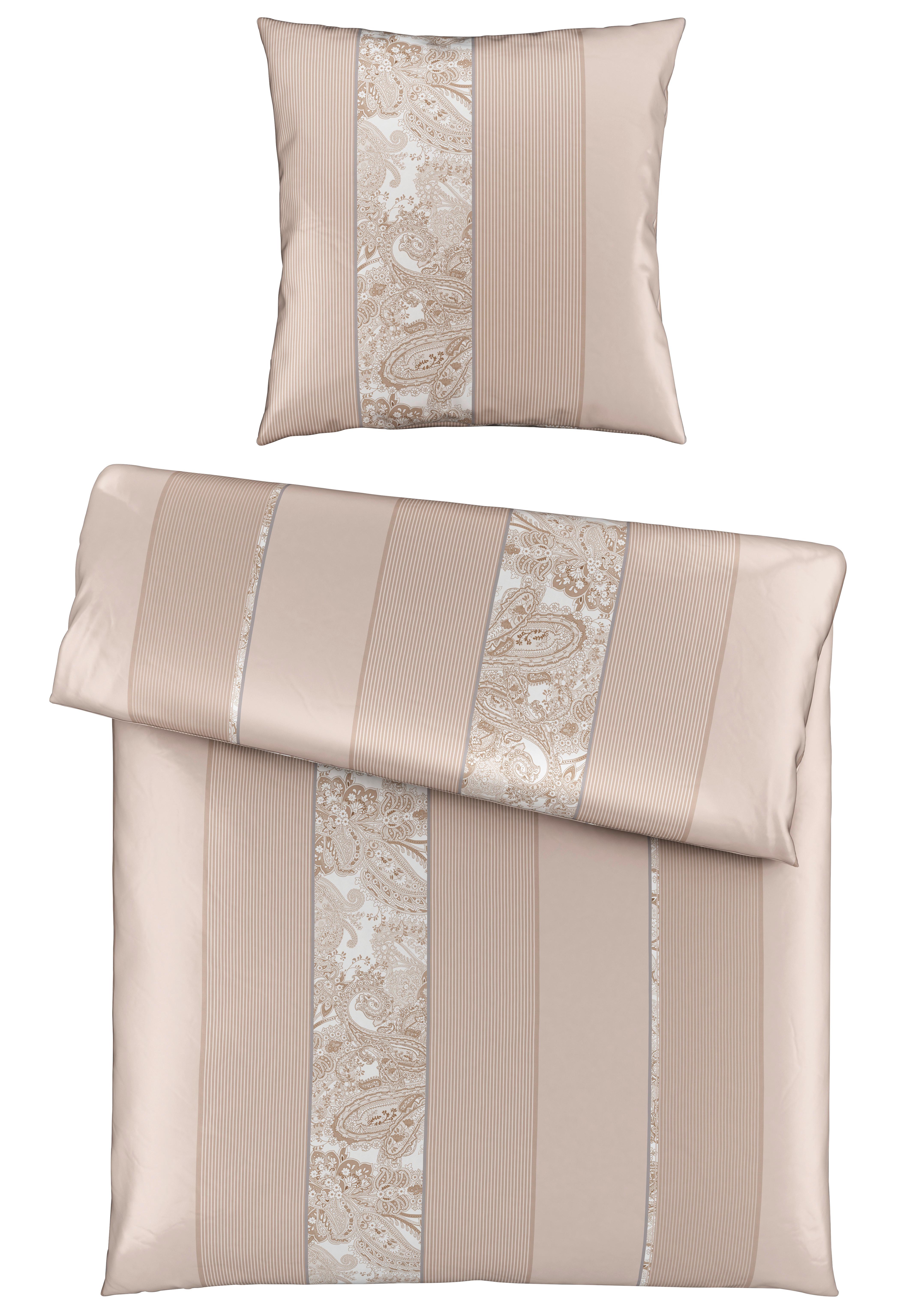 POŚCIEL ORNAMENT - beżowy, Design, tkanina (135/200cm) - Dieter Knoll