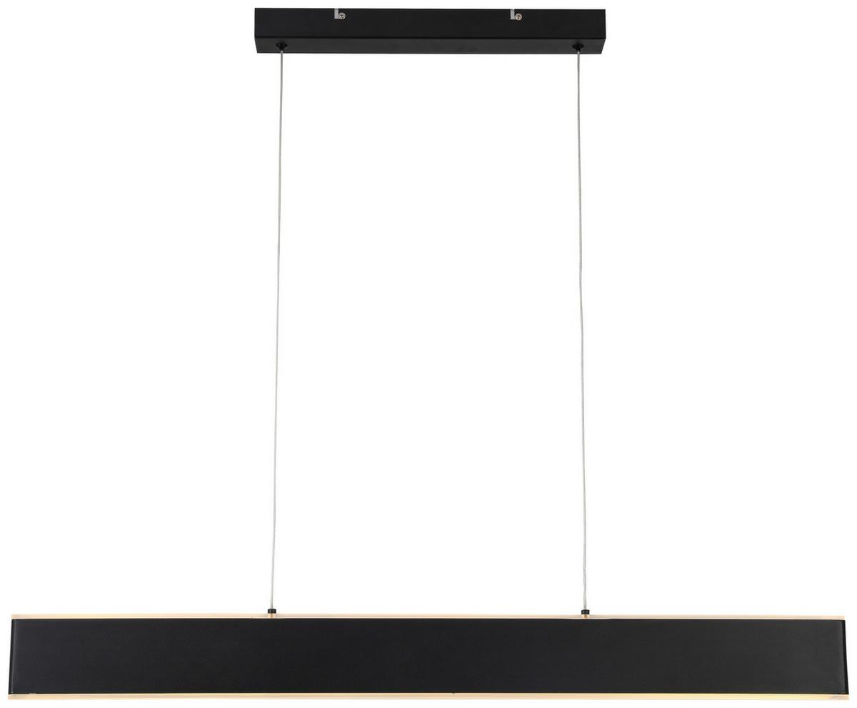 Led Függőlámpa Saki - fekete, Modern, műanyag/fém (90cm) - Premium Living