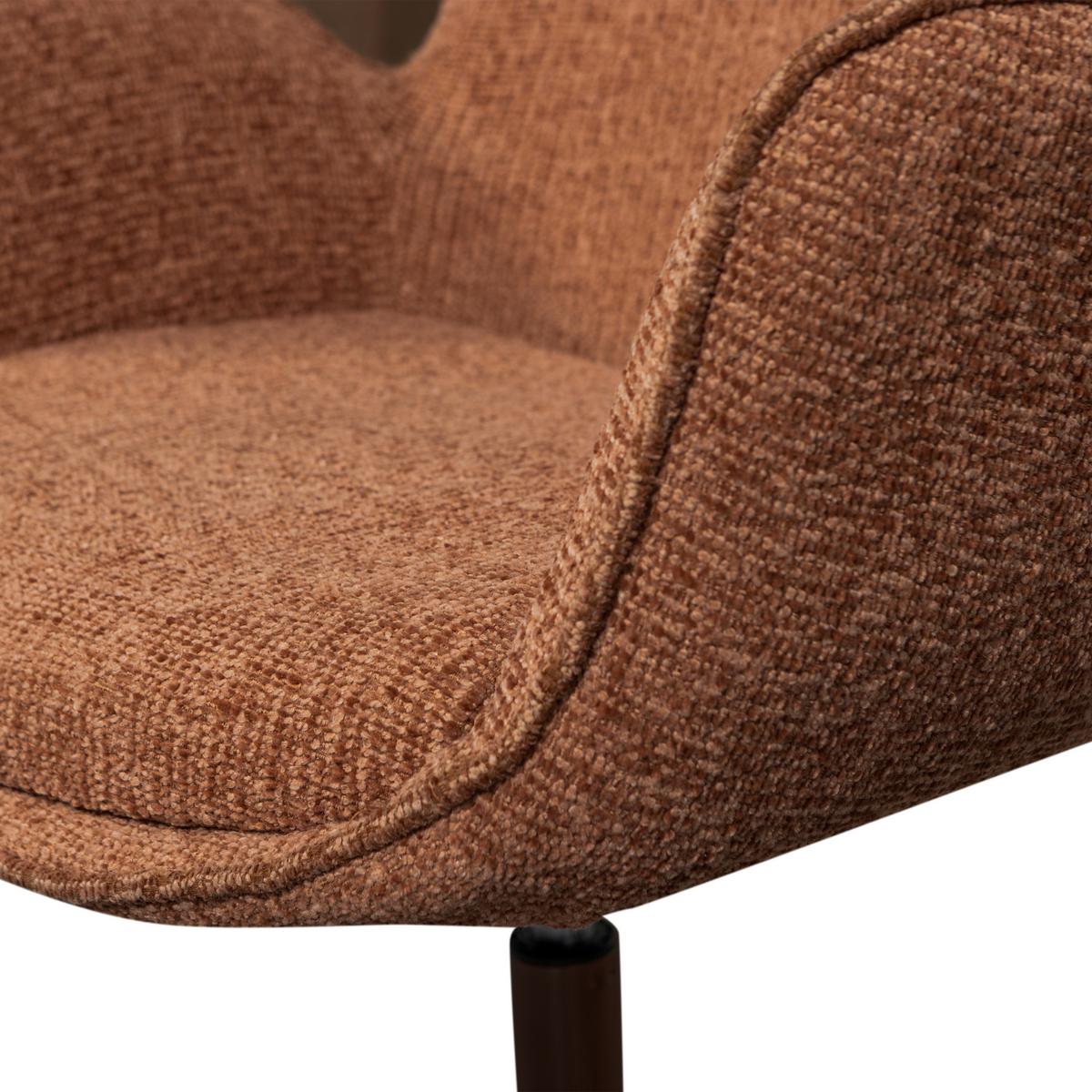 Sessel Marten Orange B: 79cm - Orange, Design, Textil/Metall (79/91/76cm) - Livetastic