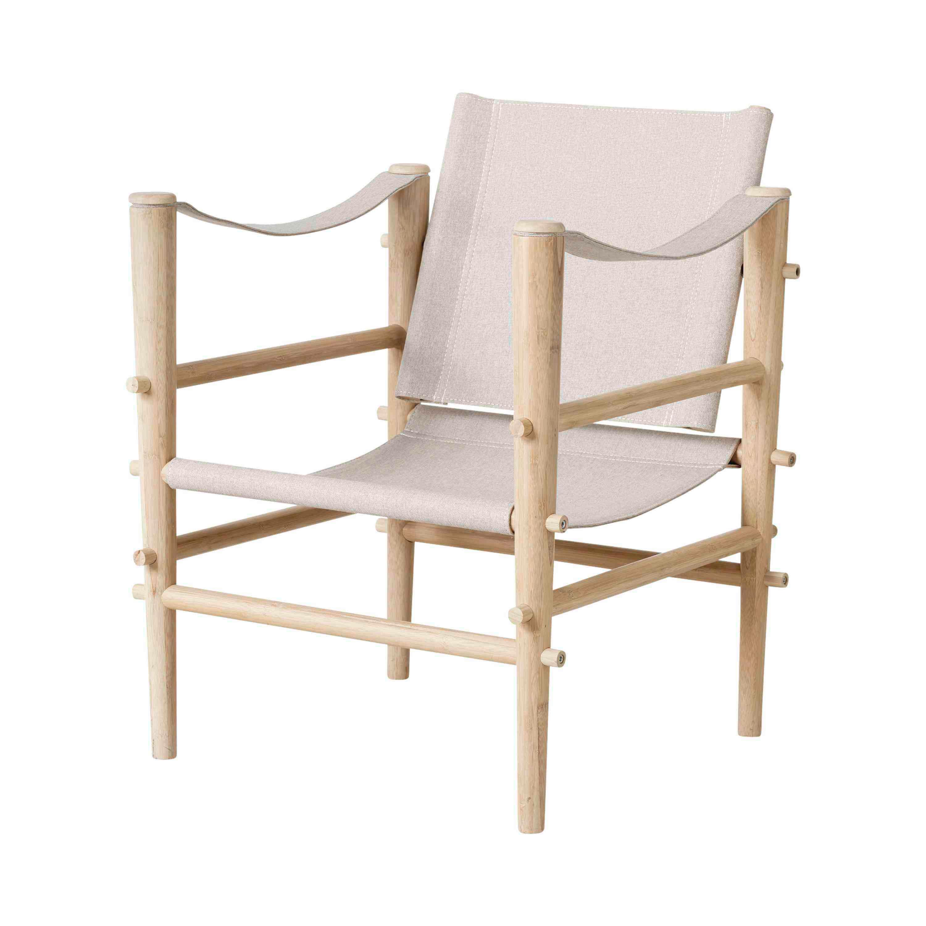 Loungesessel Safari - Beige/Naturfarben, Design, Holz (59/79/61cm) - MID.YOU