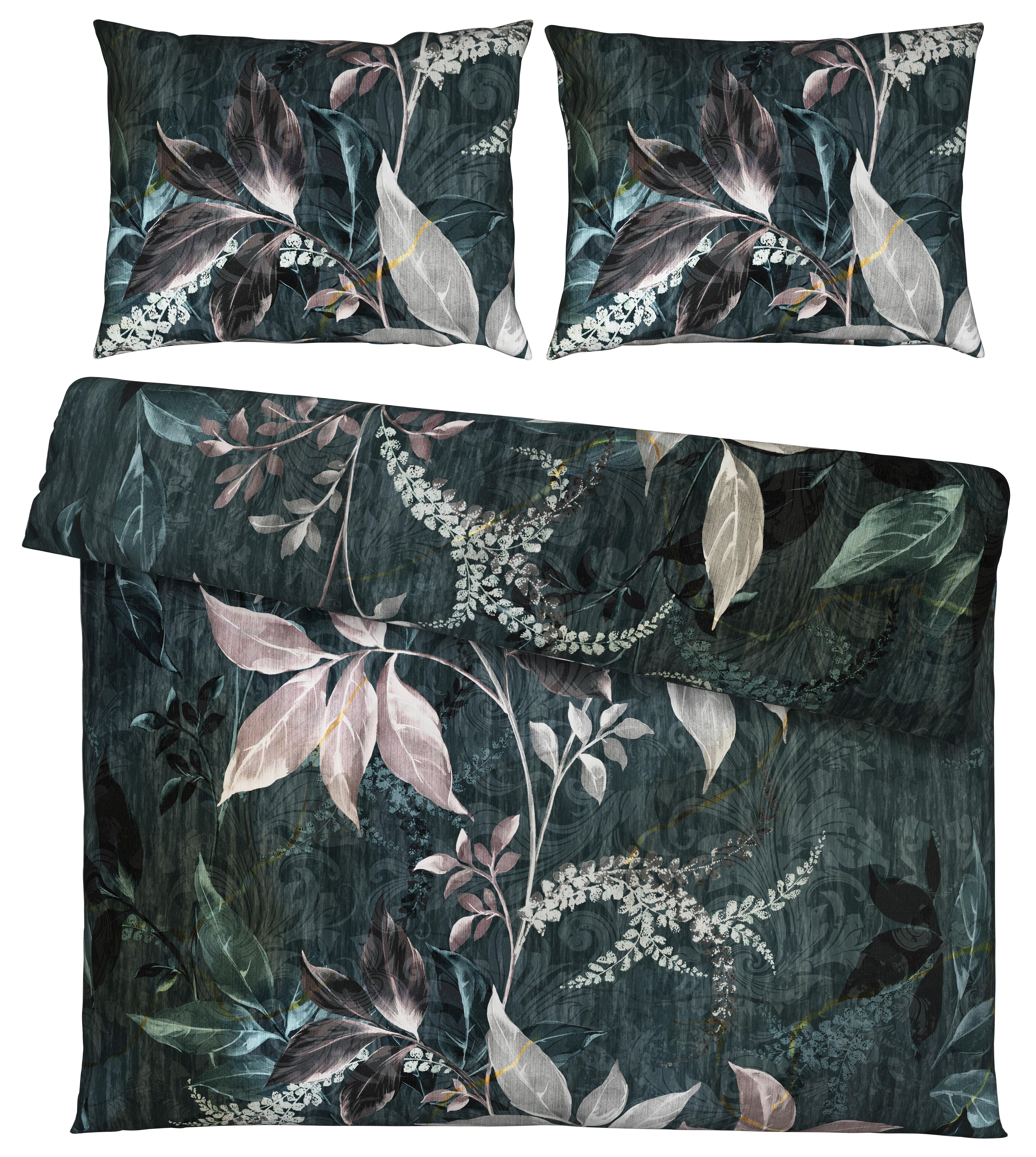 Bettwäsche Chiara XXL Anthrazit ca. 200x220cm - Anthrazit, KONVENTIONELL, Textil (200/220cm) - Modern Living