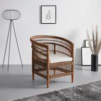 Rattansessel Indah Naturfarben - Naturfarben, LIFESTYLE, Holz (80/87/70cm) - Premium Living