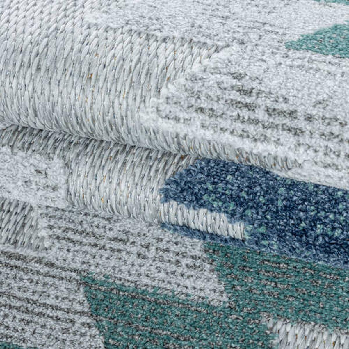 Flachwebeteppich Bahama Blau ca. 200x290cm - Blau, Design, Textil (200/290cm) - Novel