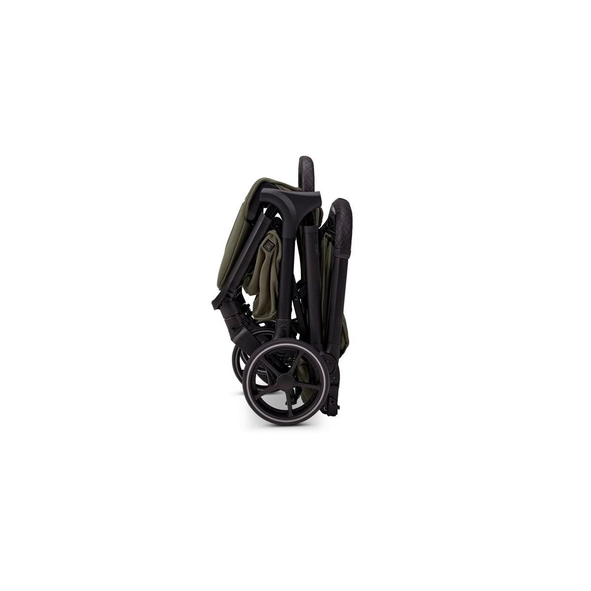 WÓZEK SPACEROWY ZOE+ - oliwkowa zieleń, Basics (80/50/103cm) - Moon