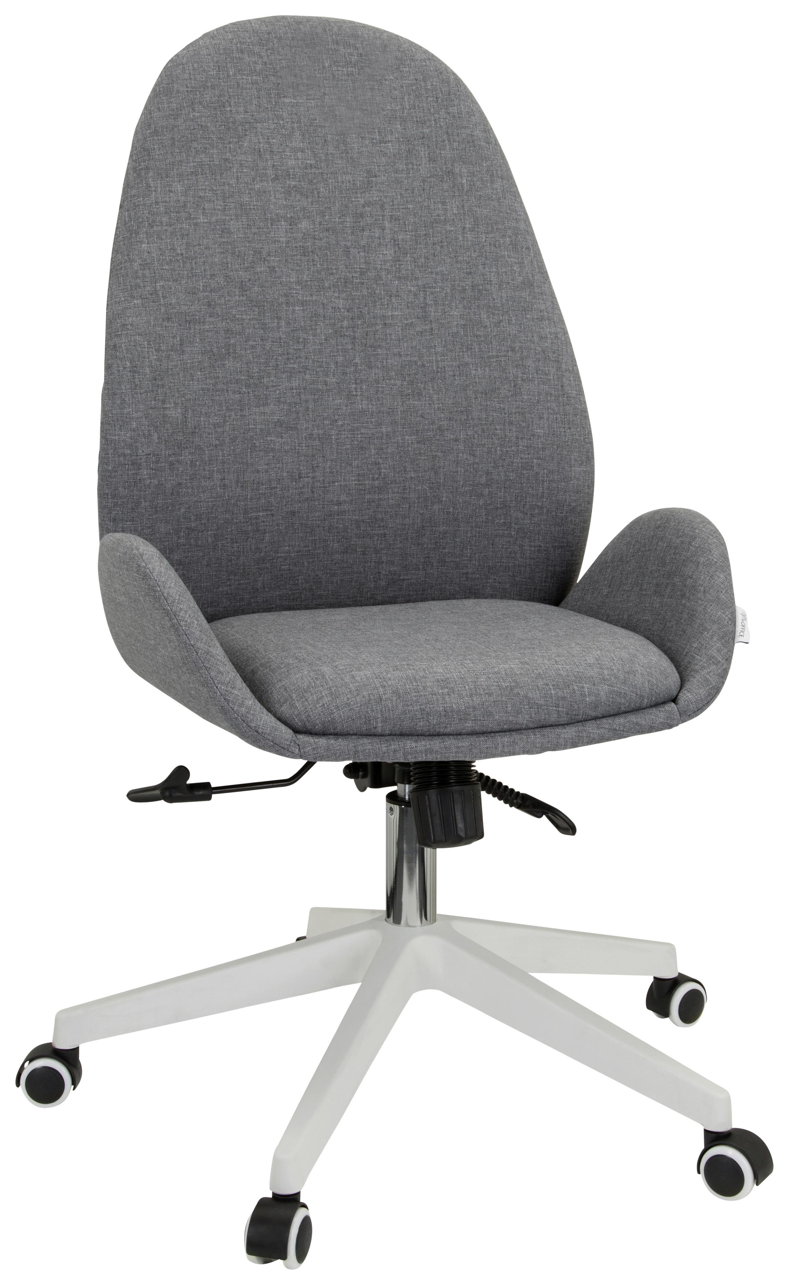 Vrtljivi Stol Avea I, Siva - siva/bela, Basics, umetna masa/tekstil (56/104-112/58cm) - MID.YOU