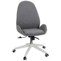 Vrtljivi Stol Avea I, Siva - siva/bela, Basics, umetna masa/tekstil (56/104-112/58cm) - MID.YOU