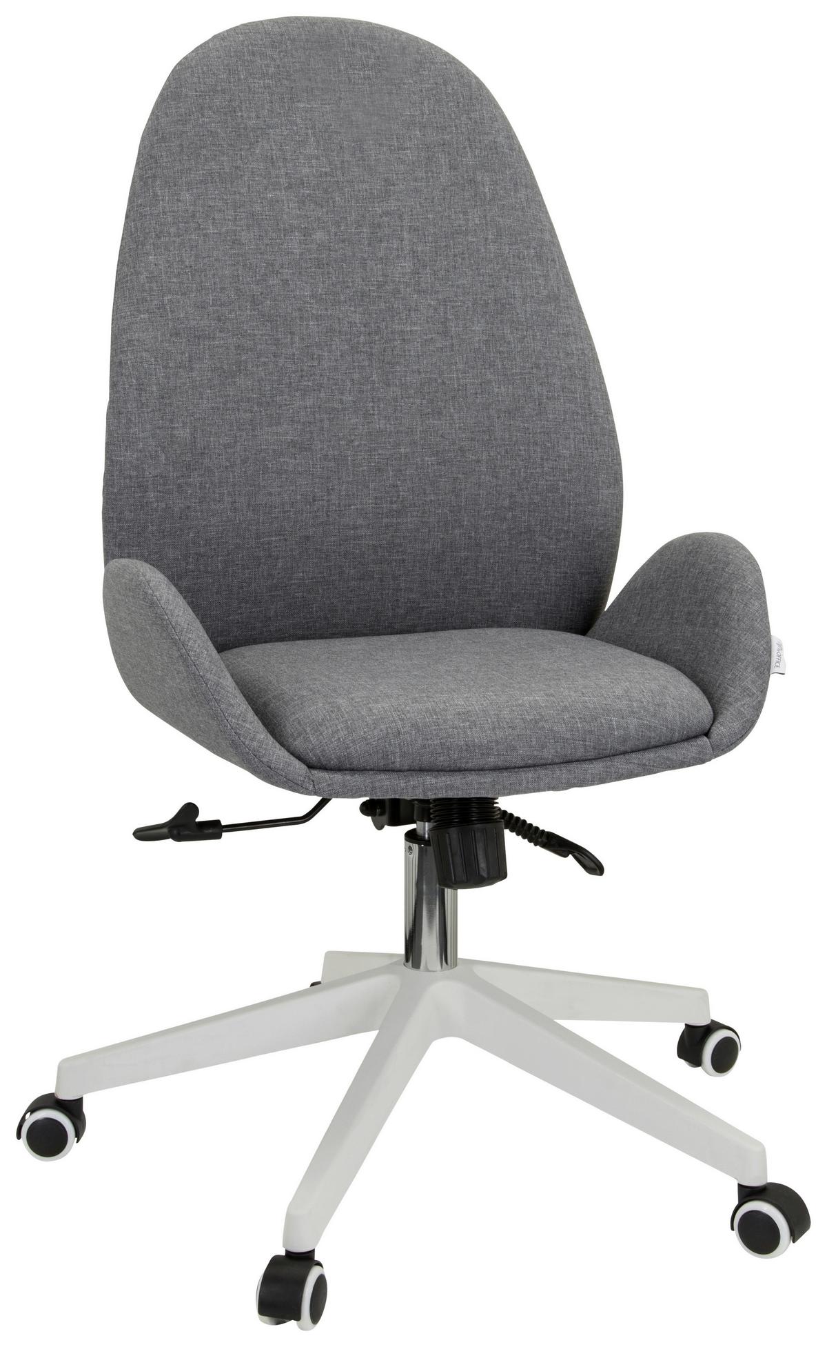 Vrtljivi Stol Avea I, Siva - siva/bela, Basics, umetna masa/tekstil (56/104-112/58cm) - MID.YOU