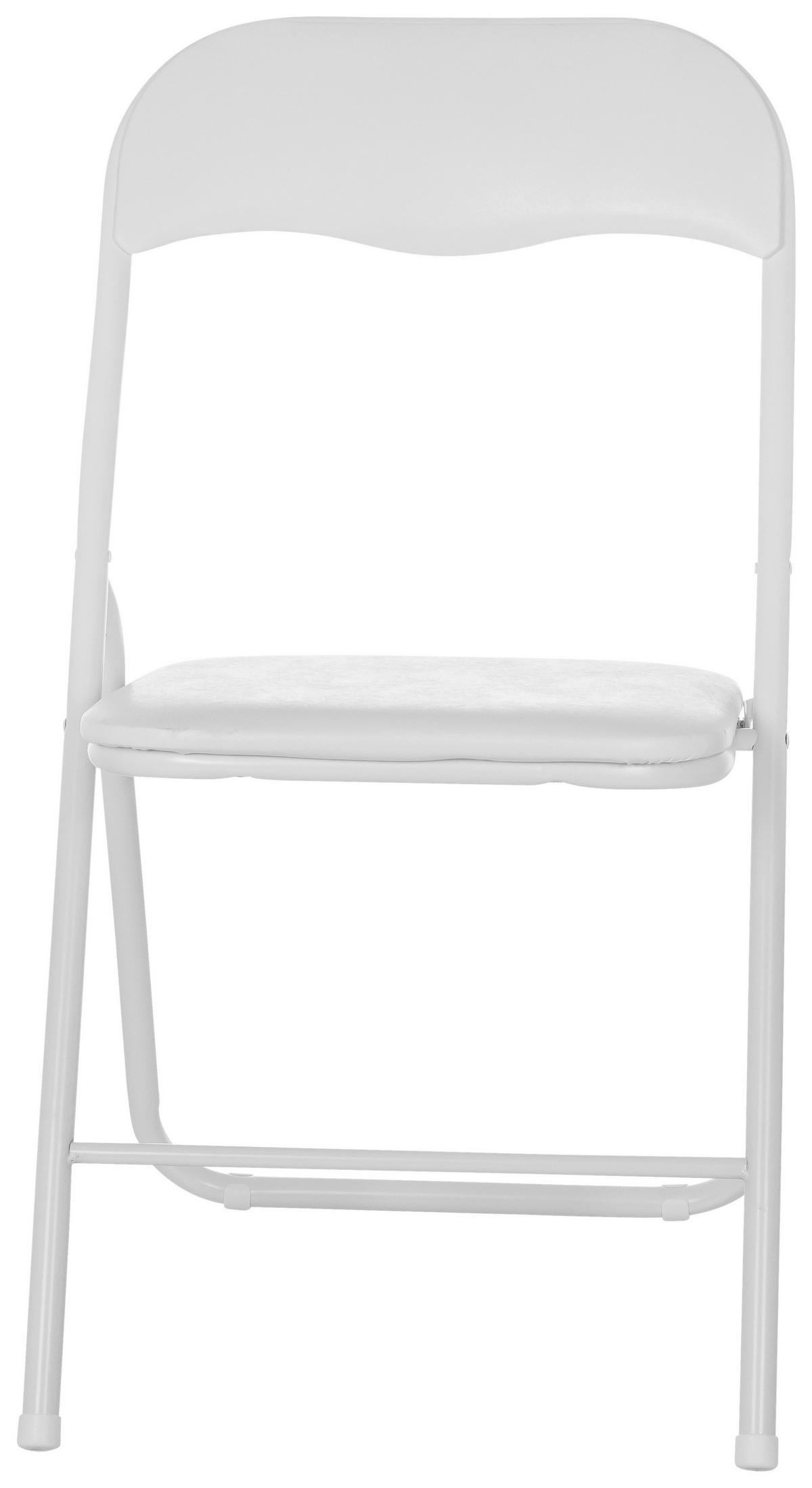 Zložljiv Stol Tudela Basic, Bela - bela, Moderno, kovina (44/81/48cm) - MID.YOU