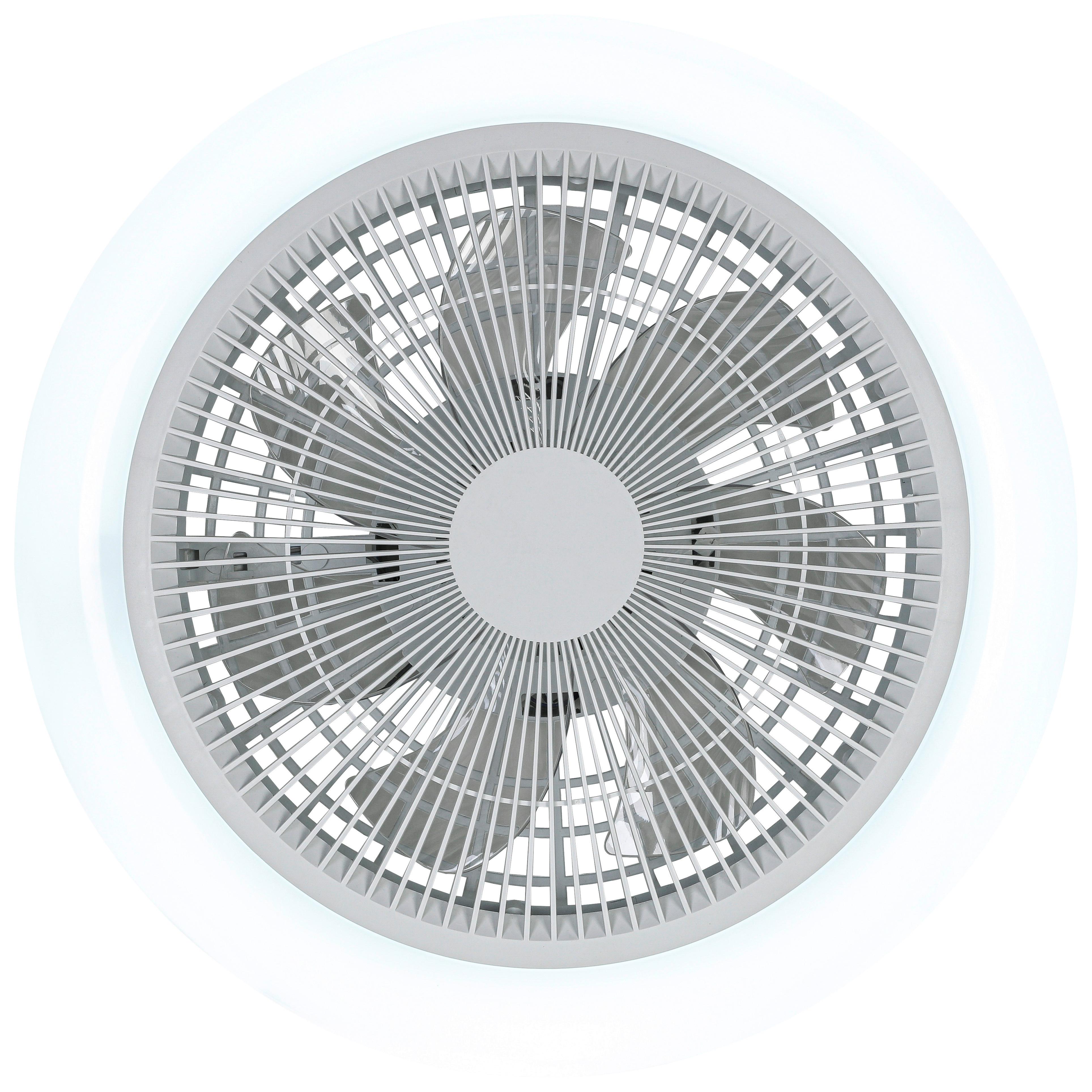 TAKFLÄKT OLIVER - vit/transparent, Modern, metall/plast (46/14,5/14,5cm) - Mömax