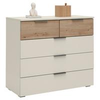 Kommode Ellmau Champagner/Eiche - Champagner/Eiche Artisan, KONVENTIONELL, Holzwerkstoff/Metall (93/81/42cm) - Premium Living
