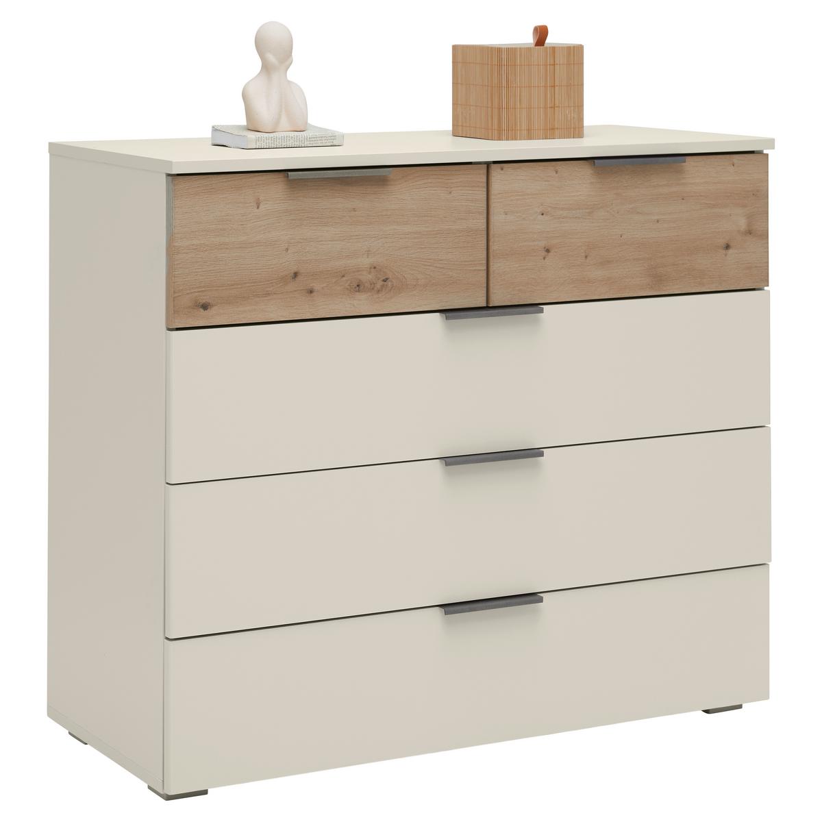 Kommode Ellmau Champagner/Eiche - Champagner/Eiche Artisan, KONVENTIONELL, Holzwerkstoff/Metall (93/81/42cm) - Premium Living
