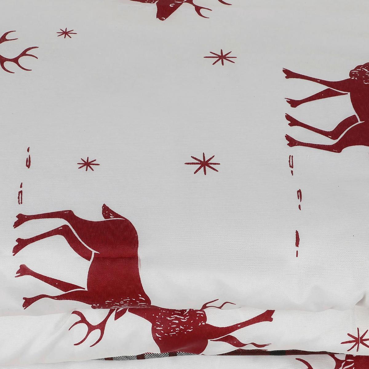 POŚCIEL GEYIK - CLARET RED V2 - czerwony/biały, Basics, tkanina (135/200cm) - X-Mas