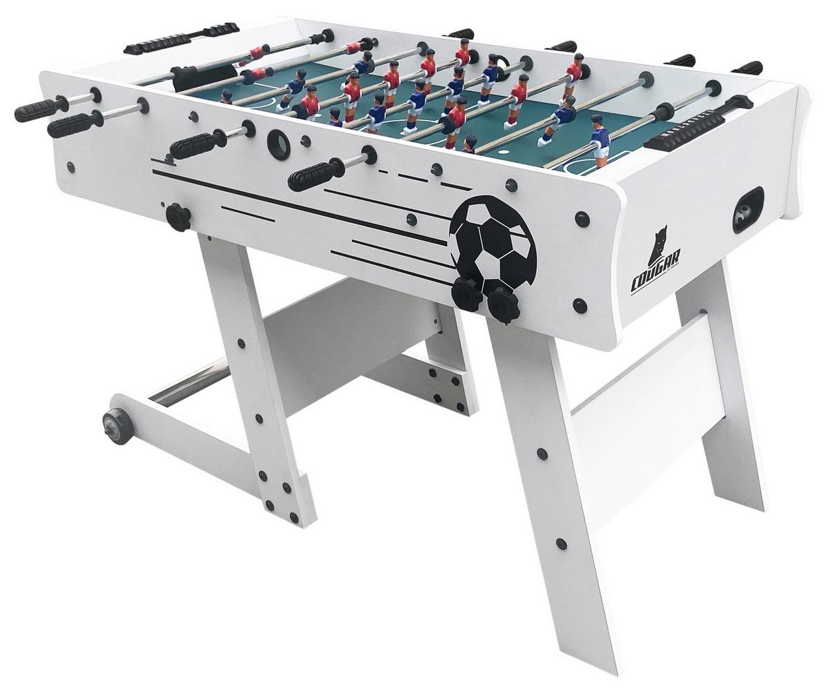 Tischfußball Weiß - Weiß, KONVENTIONELL, Holz/Kunststoff (61/81/122cm) - Ambia Garden