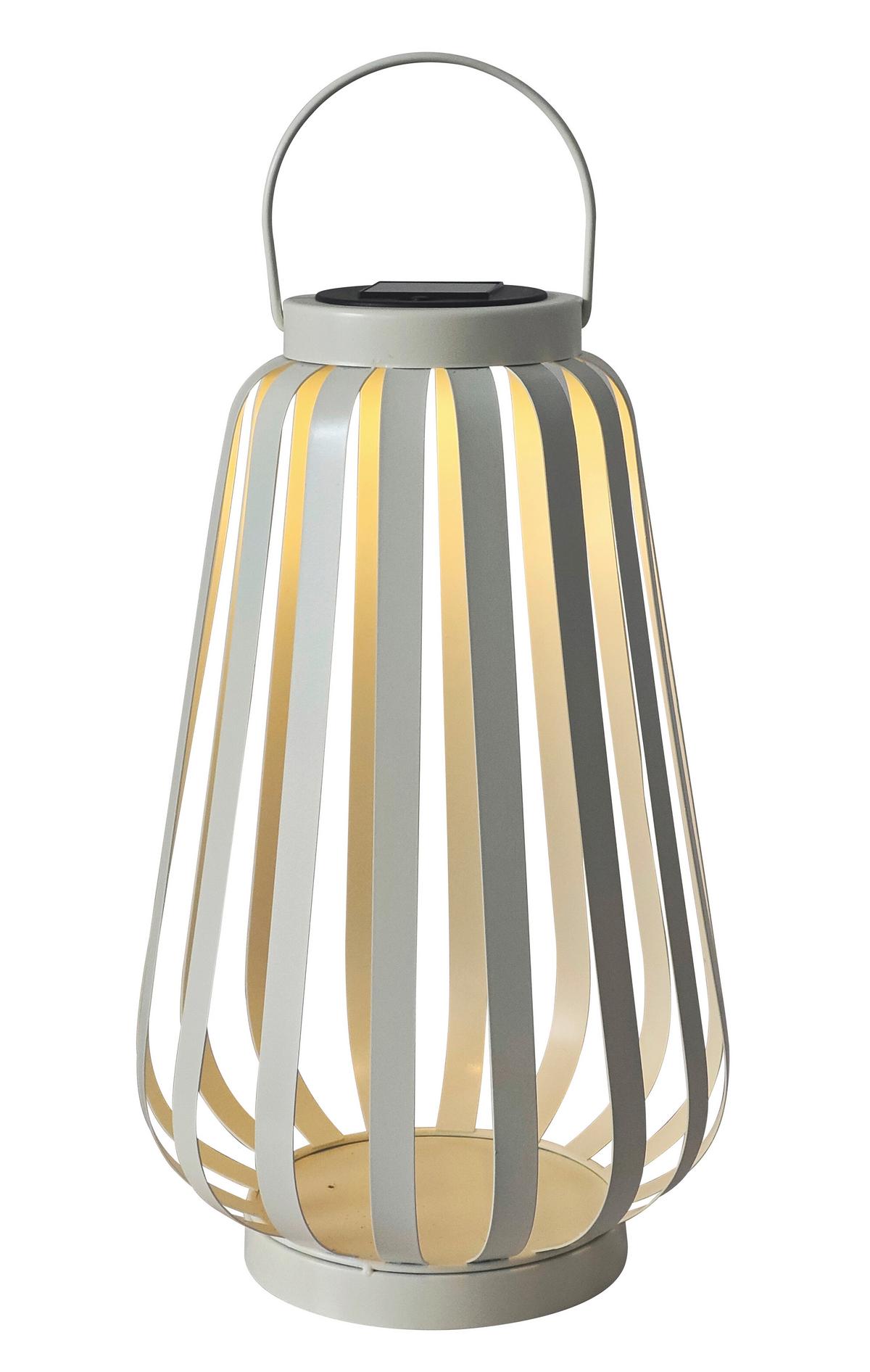 Svjetiljka Solarna Hoch - bijela, Romantično / ladanjski, metal/plastika (22/37,5-45,5cm) - Mömax