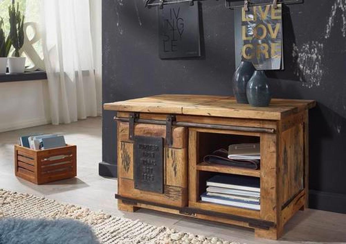 SKRZYNIA ELVIRA - kolor naturalny, Konventionell, drewno (76/46/51cm) - Livetastic