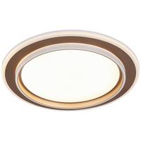 Led-deckenleuchte Weiss/cappuccino Max. 24 Watt - Weiss/Champagner, Modern, Kunststoff/Metall (46/5,5cm) - Mömax
