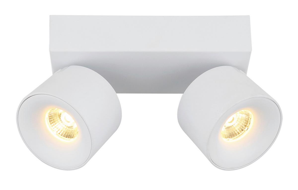LED-STRAHLER 56961-2W RAE - Weiss/Transparent, Basics, Kunststoff/Metall (20.5/7.2/12cm) - Globo