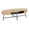 SOFFBORD EMILIA - svart/ekfärgad, Modern, metall (120/60/40cm) - Bessagi Home