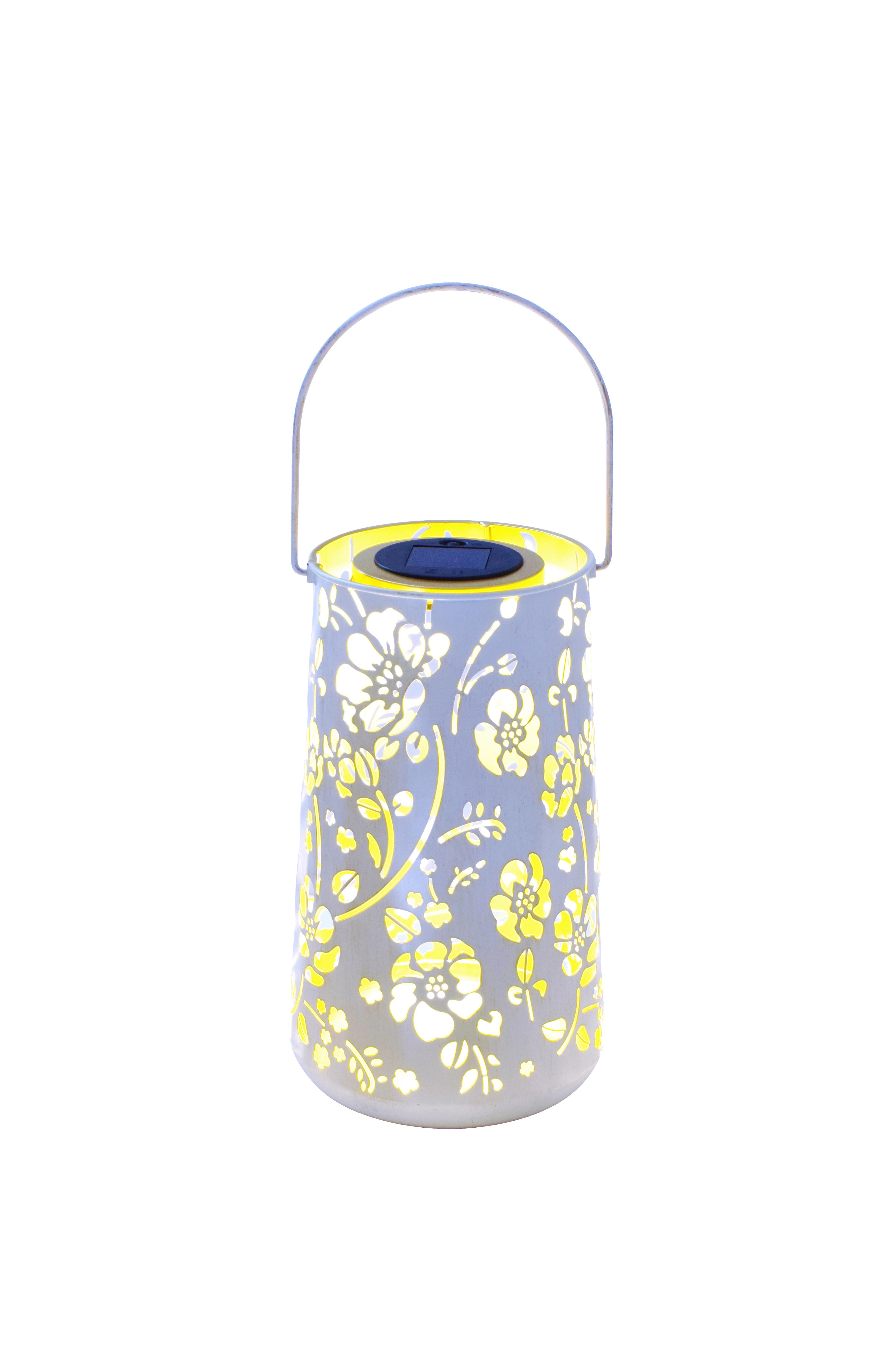 Solarleuchte Neuer in Weiss max. 0,06 Watt - Weiss, Modern, Kunststoff/Metall (18/32-49/0cm) - Modern Living
