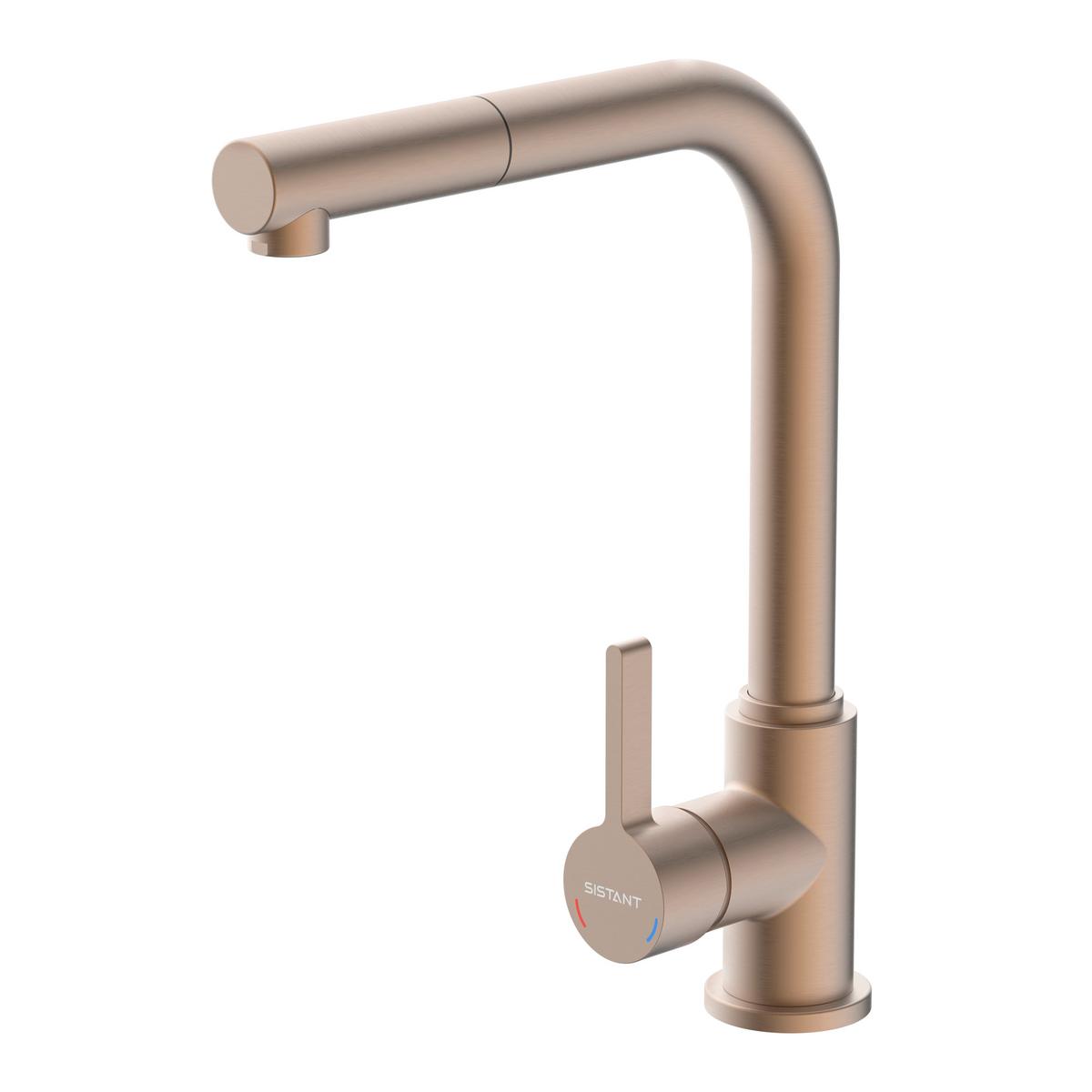 Küchenarmatur Sistant Oslo Kupferfarben - Kupferfarben, Basics, Metall (32,5cm) - Sistant