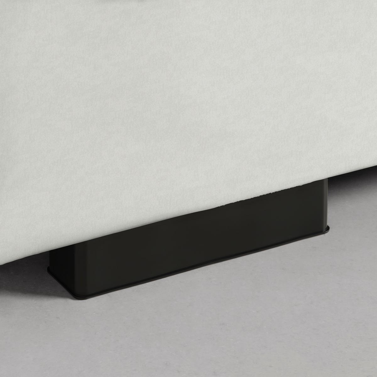 Polsterbett Nelo Beige ca. 160x200cm - Beige/Schwarz, KONVENTIONELL, Kunststoff/Textil (160/200cm) - Mömax