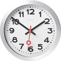 Wanduhr Station Silberfarben - Silberfarben, Basics, Metall (19/19/3,8cm) - Nextime