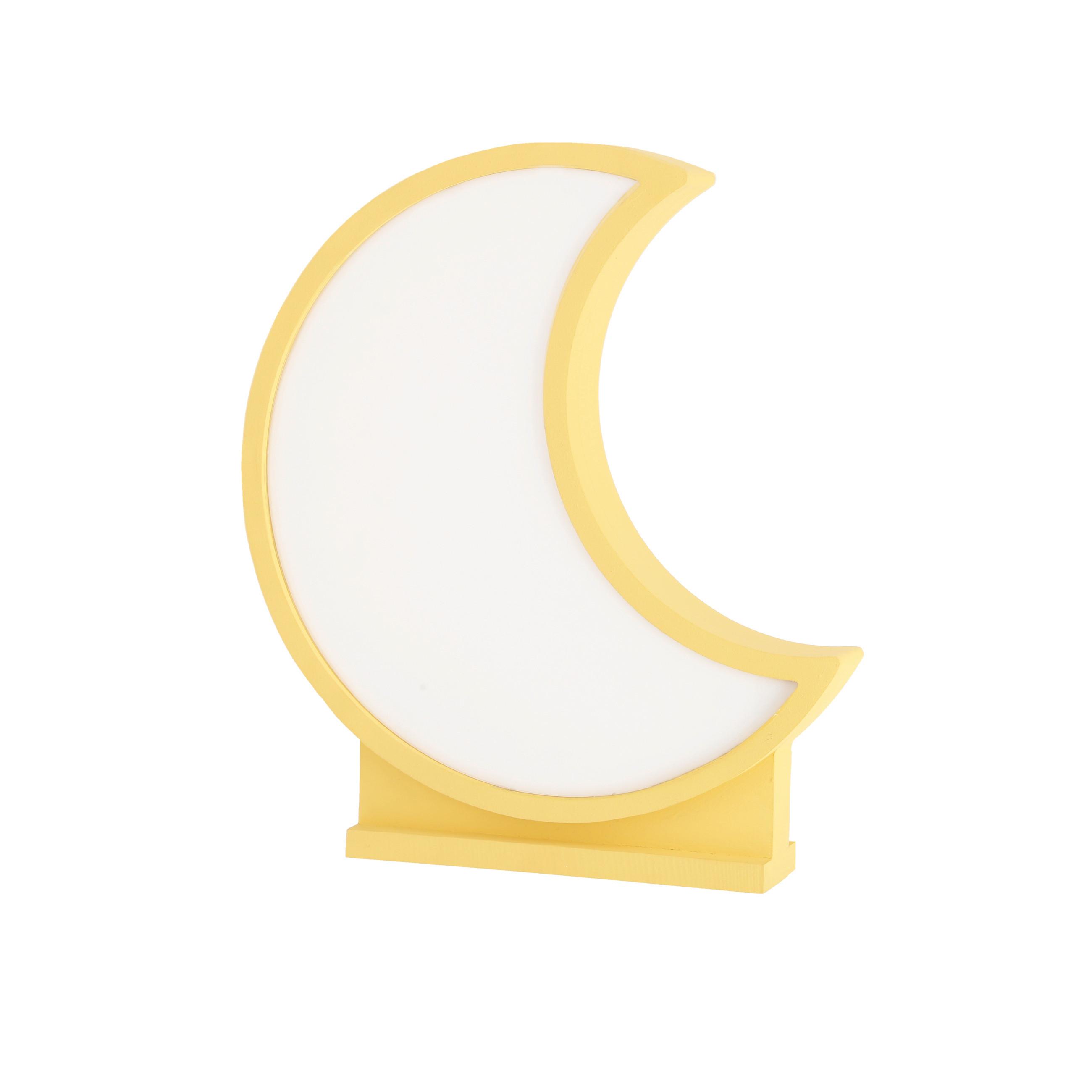 Dječja Stolna Svjetiljka 41-10599 Moon - zlatne boje, Basics, drvni materijal/plastika (26/5/29.5cm)