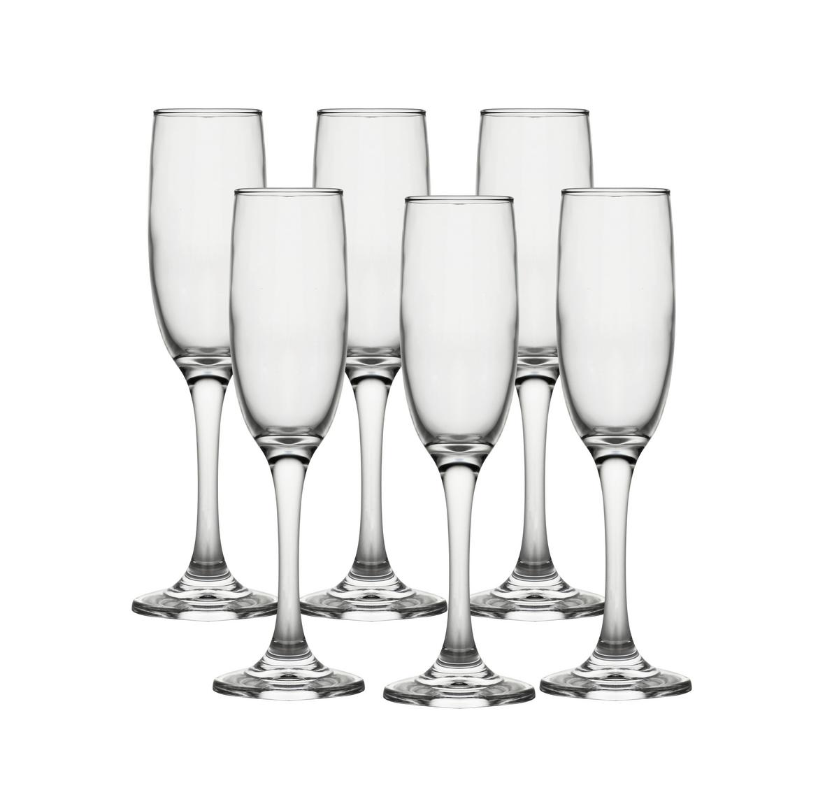 Set Kozarcev Wine, 6-Delni - prosojno, Basics, steklo (6,8/21,5cm) - Echtwerk