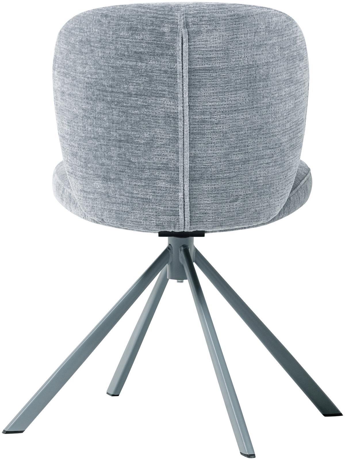 Stuhl-Set Femke 2er-Set Blau - Blau, MODERN, Textil/Metall (58/80/65cm) - Livetastic