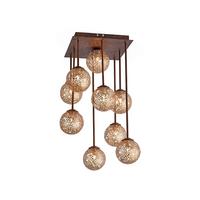 LED-Deckenleuchte Greta Rostfarben max. 40 Watt - Rostfarben, KONVENTIONELL, Kunststoff/Metall (30,5/30,5/55,4cm) - Paul Neuhaus