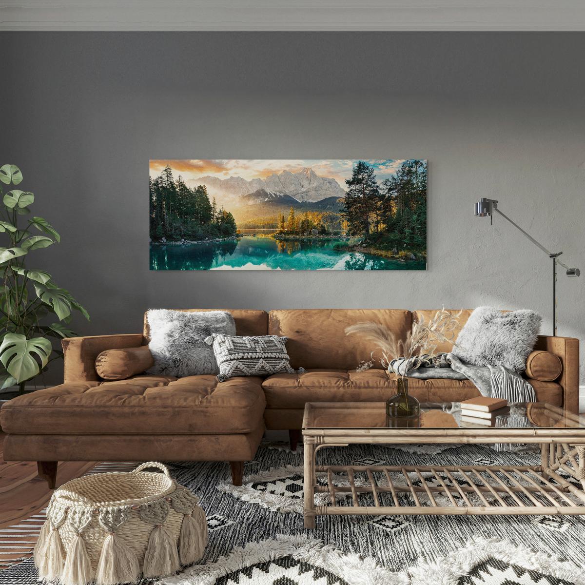 Leinwandbild CA-18601 Multicolor ca. 150x60cm - Multicolor, Basics, Holz/Textil (150/60cm)