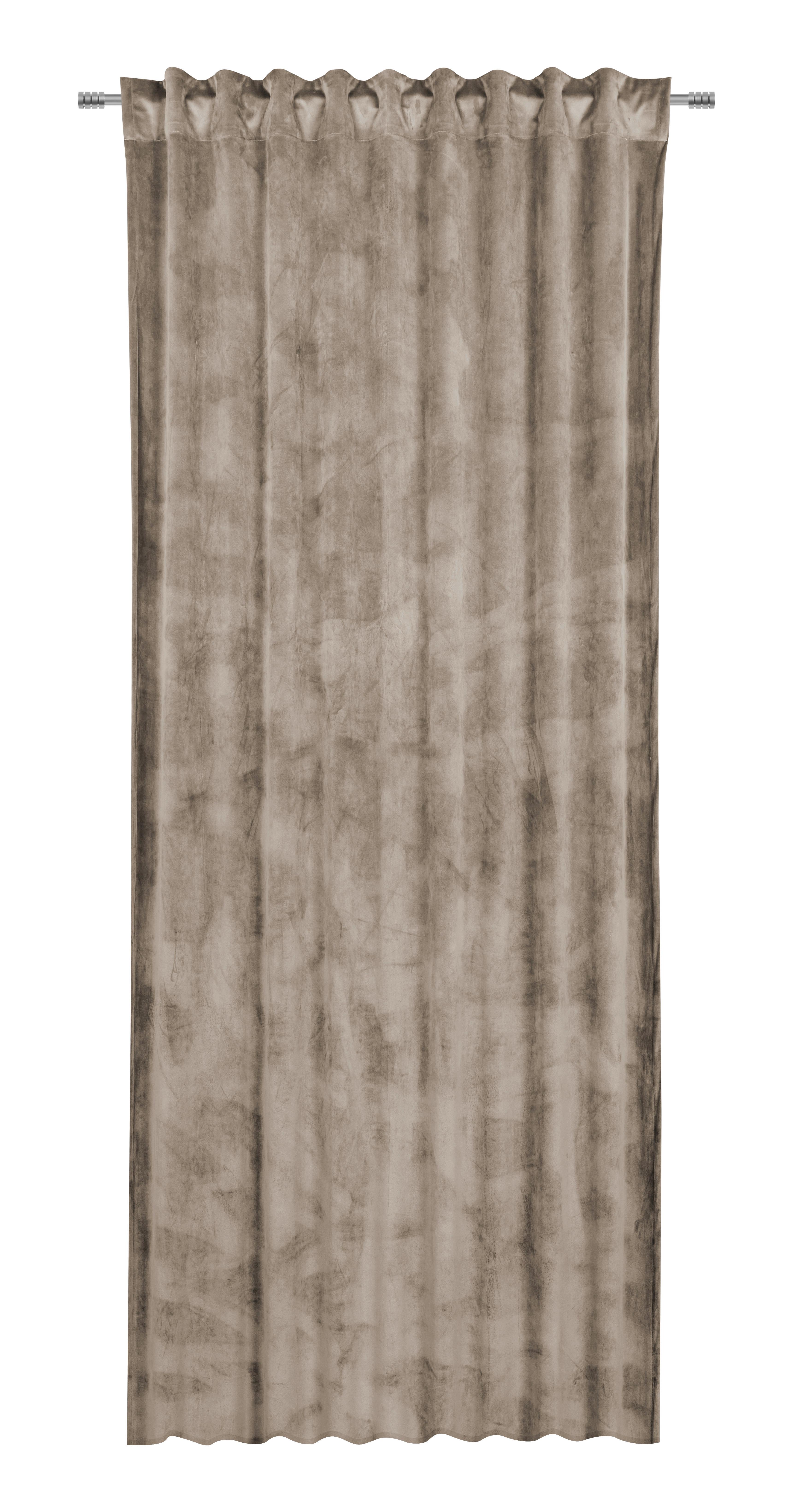 Fertigvorhang Viola in Taupe ca. 140x245cm - Taupe, Konventionell, Textil (140/245cm) - Premium Living