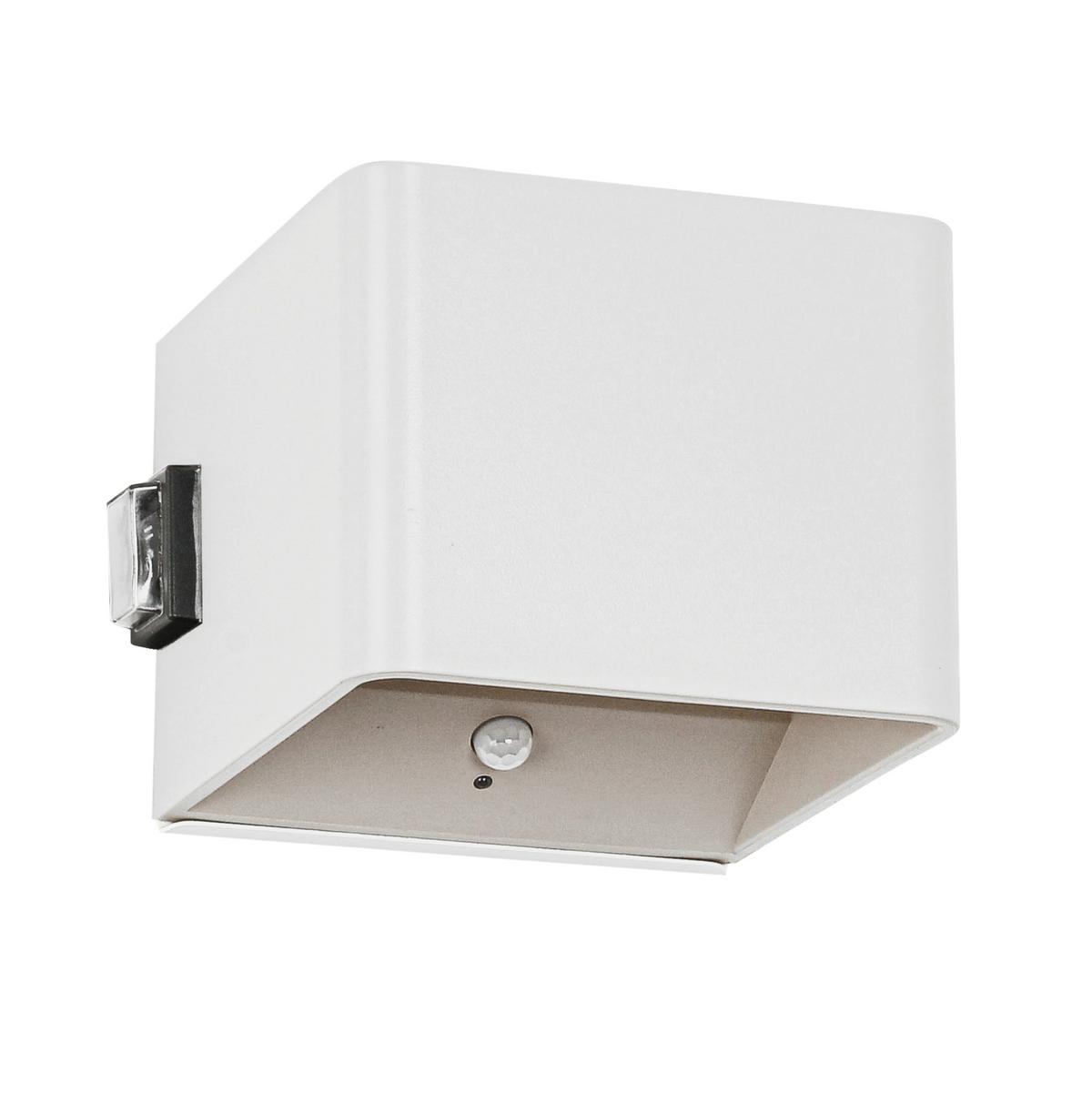 KINKIET AKUMULATOROWY CUBE - biały, Basics, tworzywo sztuczne/metal (10,1/8,05/10,28cm) - Novel