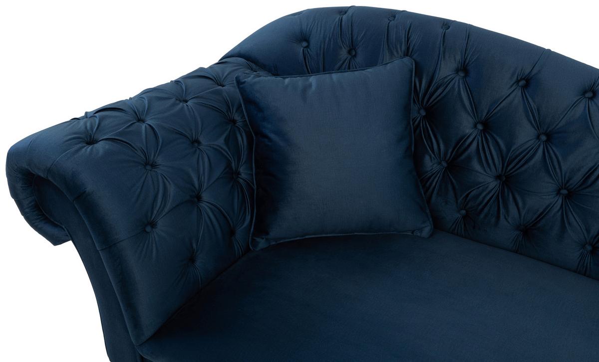 Damski Ležaj Cupido - tamno plava/crna, Design, tekstil/drvo (216/91/103cm) - Mömax