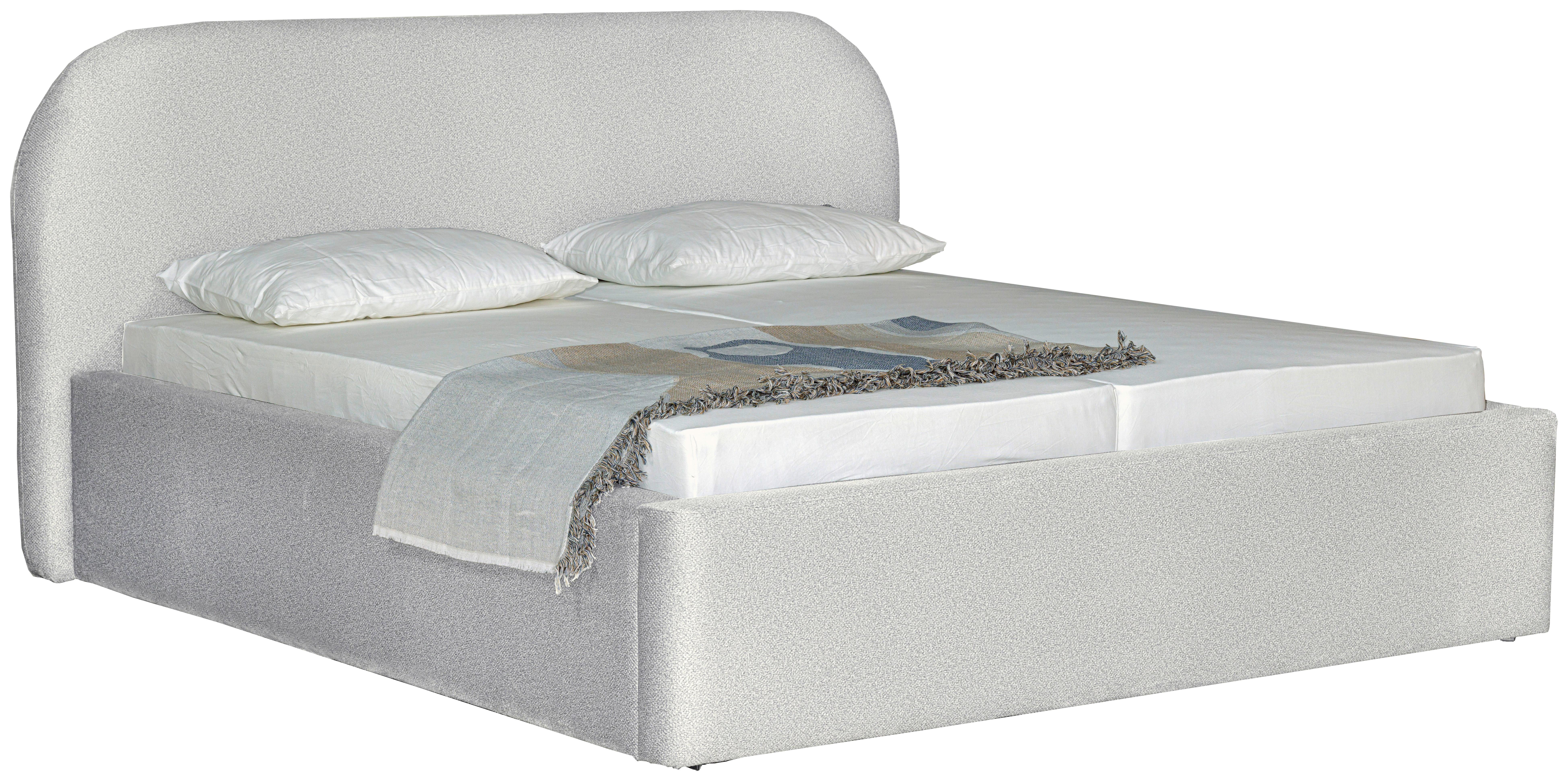 Oblazinjena Postelja - črna/krem barve, Design, tekstil/les (160/200cm) - Mömax