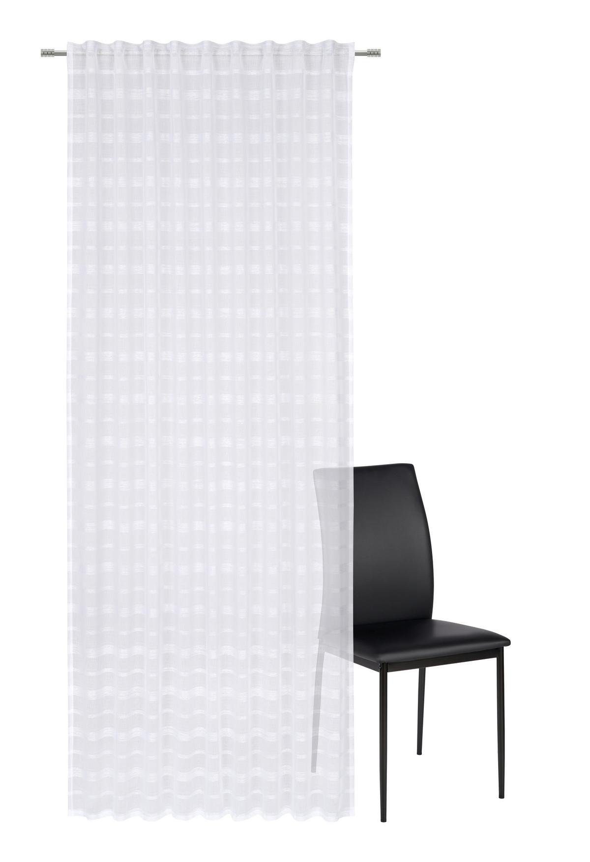 ZASŁONA GOTOWA RANDER - biały, Basics, tkanina (135/245cm) - Esposa
